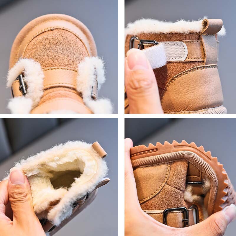 Genuine Leather Snow Boots - My Store