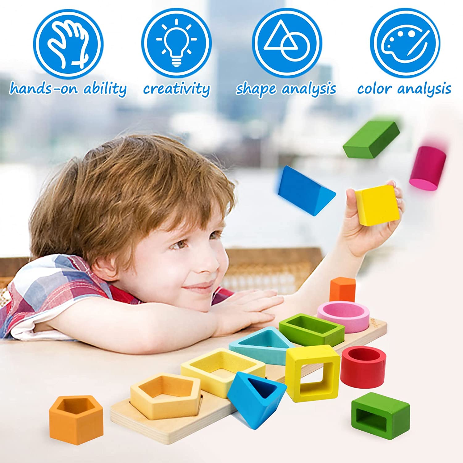 Educational Shape Color Sorter Preschool Kids Toys - My Store