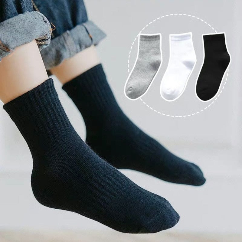 Cotton High Quality Girls Boys Socks - My Store