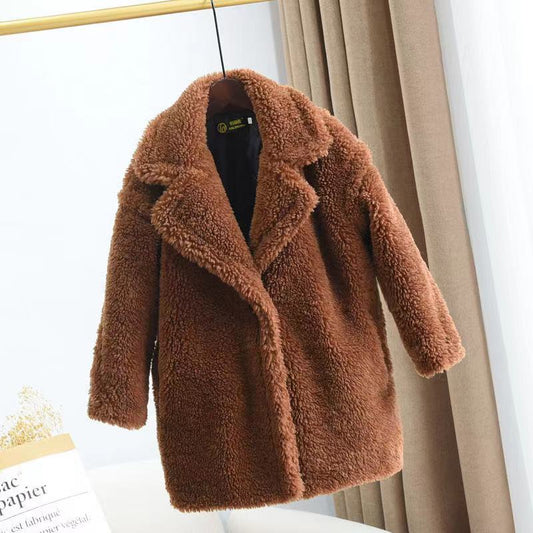 Winter Faux Fur Children Coat