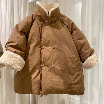 Korean Style Boys Girls Thickened Jacket