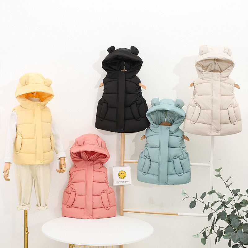 Winter Kids Hooded Vest - My Store